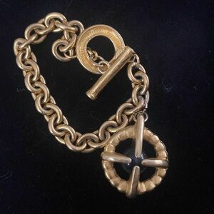 Vintage Givenchy Gold Tone Charm Bracelet